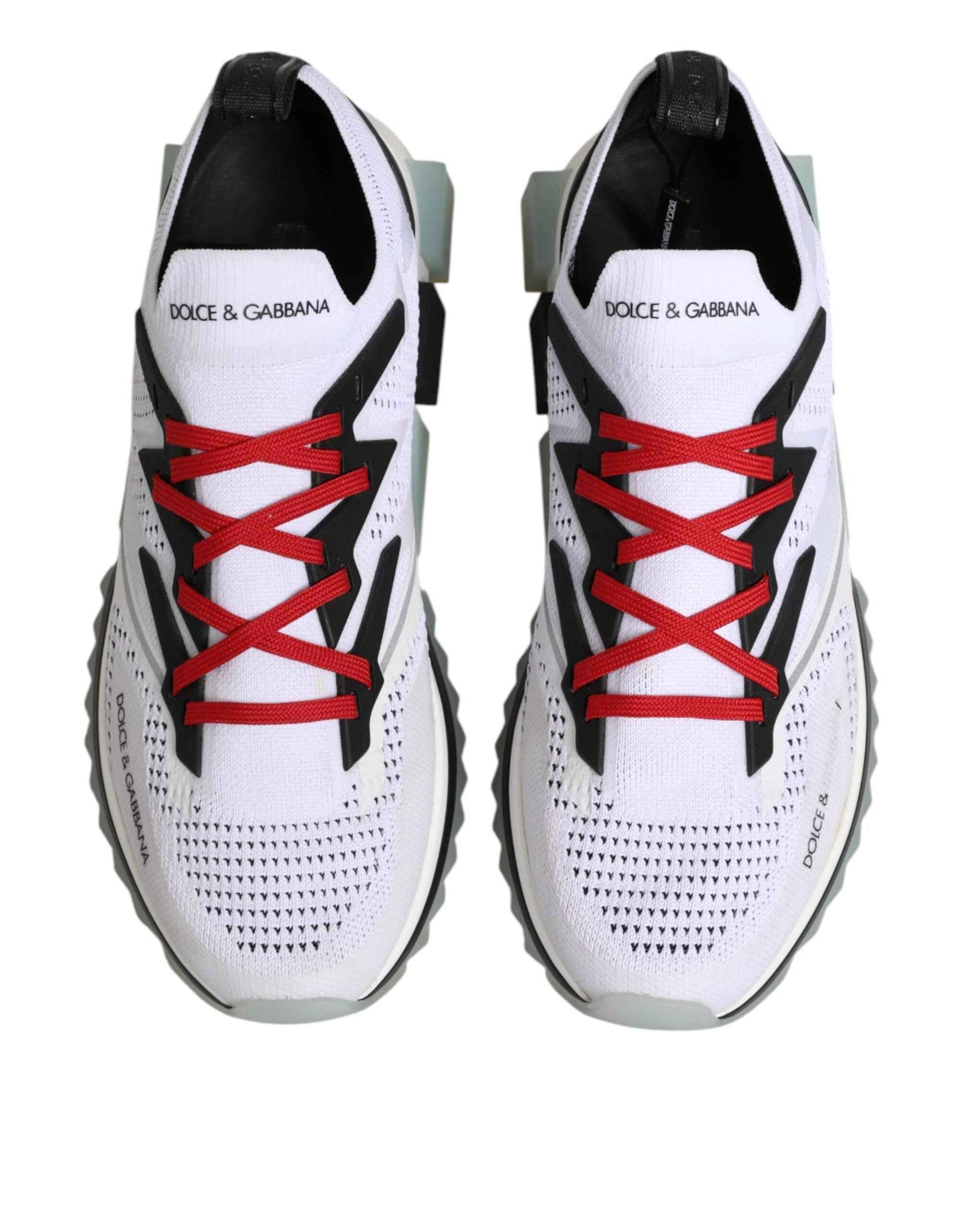 Dolce & Gabbana White SORRENTO Sport Stretch Sneakers Shoes by Dolce & Gabbana