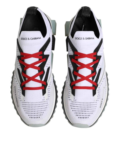 Dolce & Gabbana White SORRENTO Sport Stretch Sneakers Shoes by Dolce & Gabbana