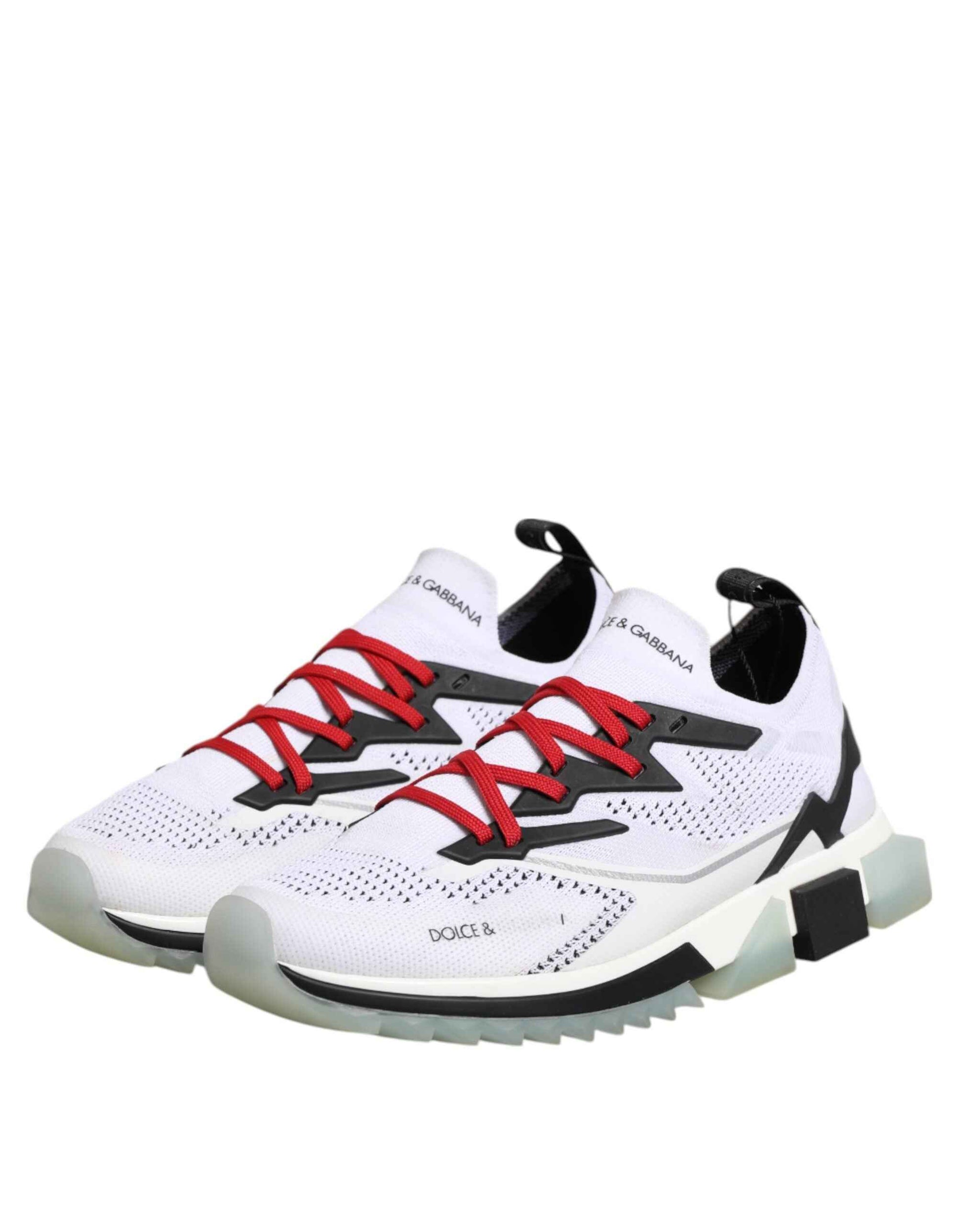 Dolce & Gabbana White SORRENTO Sport Stretch Sneakers Shoes by Dolce & Gabbana