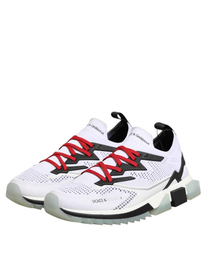 Dolce & Gabbana White SORRENTO Sport Stretch Sneakers Shoes by Dolce & Gabbana