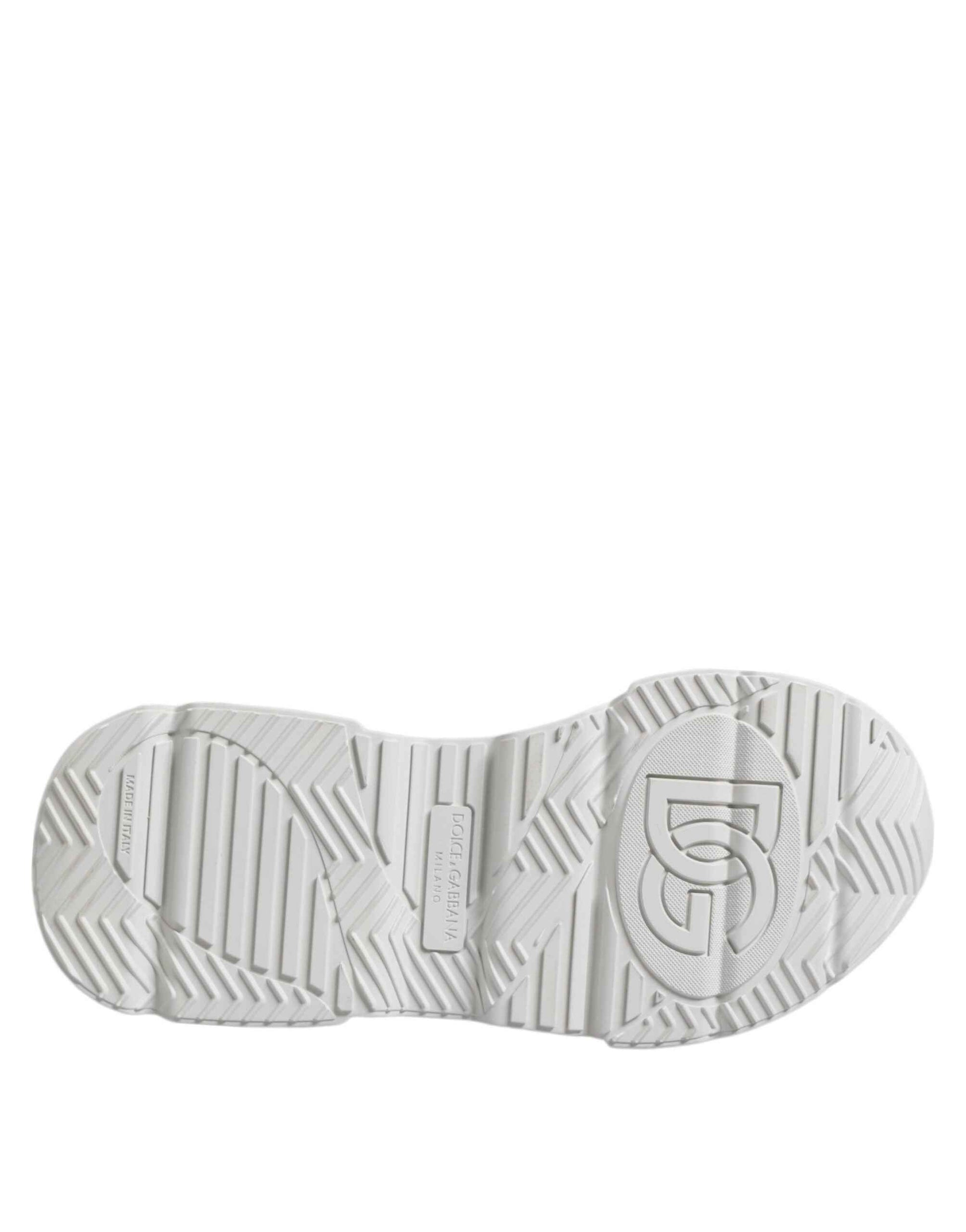 Dolce & Gabbana White Daymaster Low Top Men Sneakers Shoes by Dolce & Gabbana