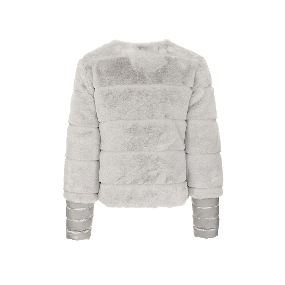 Maison Espin Gray Polyester Jackets &amp; Coat