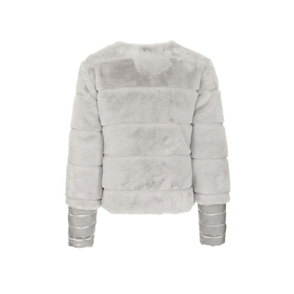 Maison Espin Gray Polyester Jackets &amp; Coat