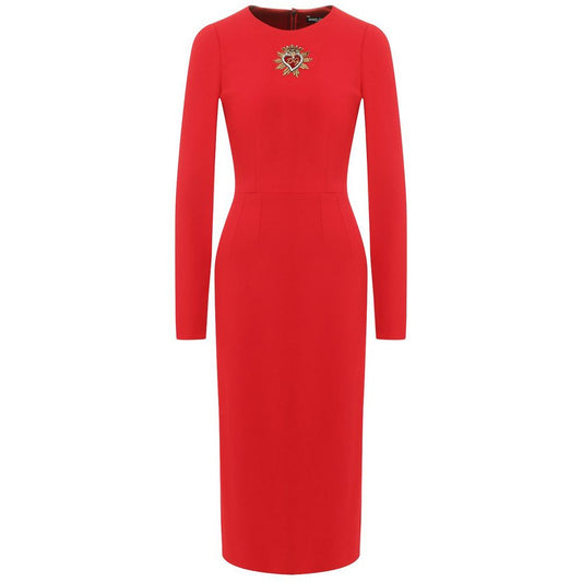 Dolce &amp; Gabbana Red Viscose Dress