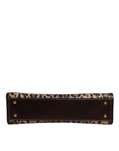 Dolce & Gabbana Multicolor Leopard Shopping Tote Shoulder WomenBorse Bag