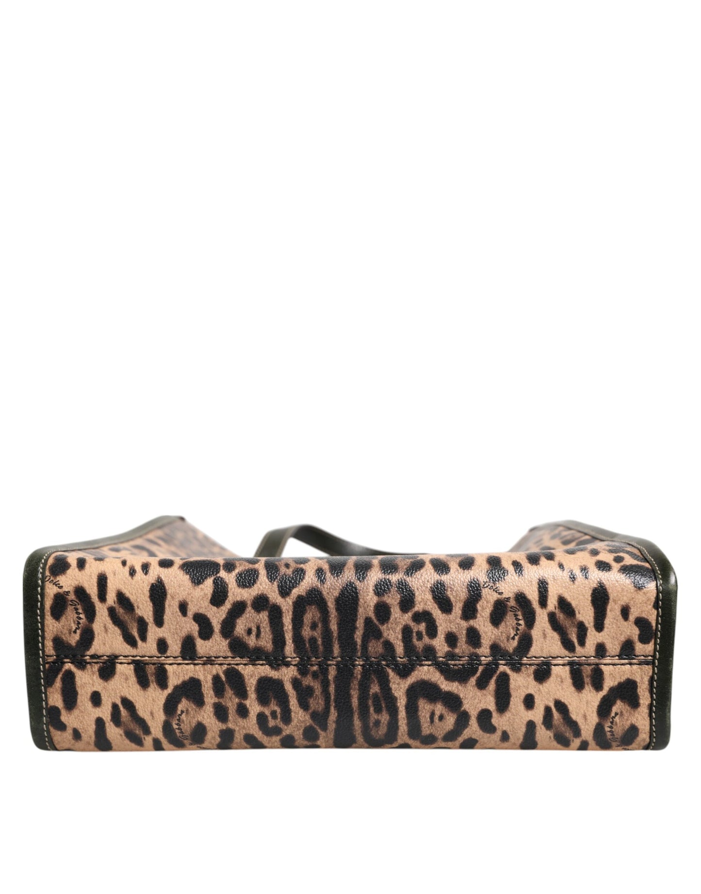 Dolce &amp; Gabbana Multicolor Leopard Shopping Tote Shoulder Women Borse Bag