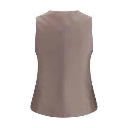 Giorgio Armani Single-breasted hemp and viscose Cardigan