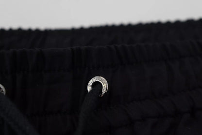 Dolce &amp; Gabbana Black Jogger Wool Jogging Trouser