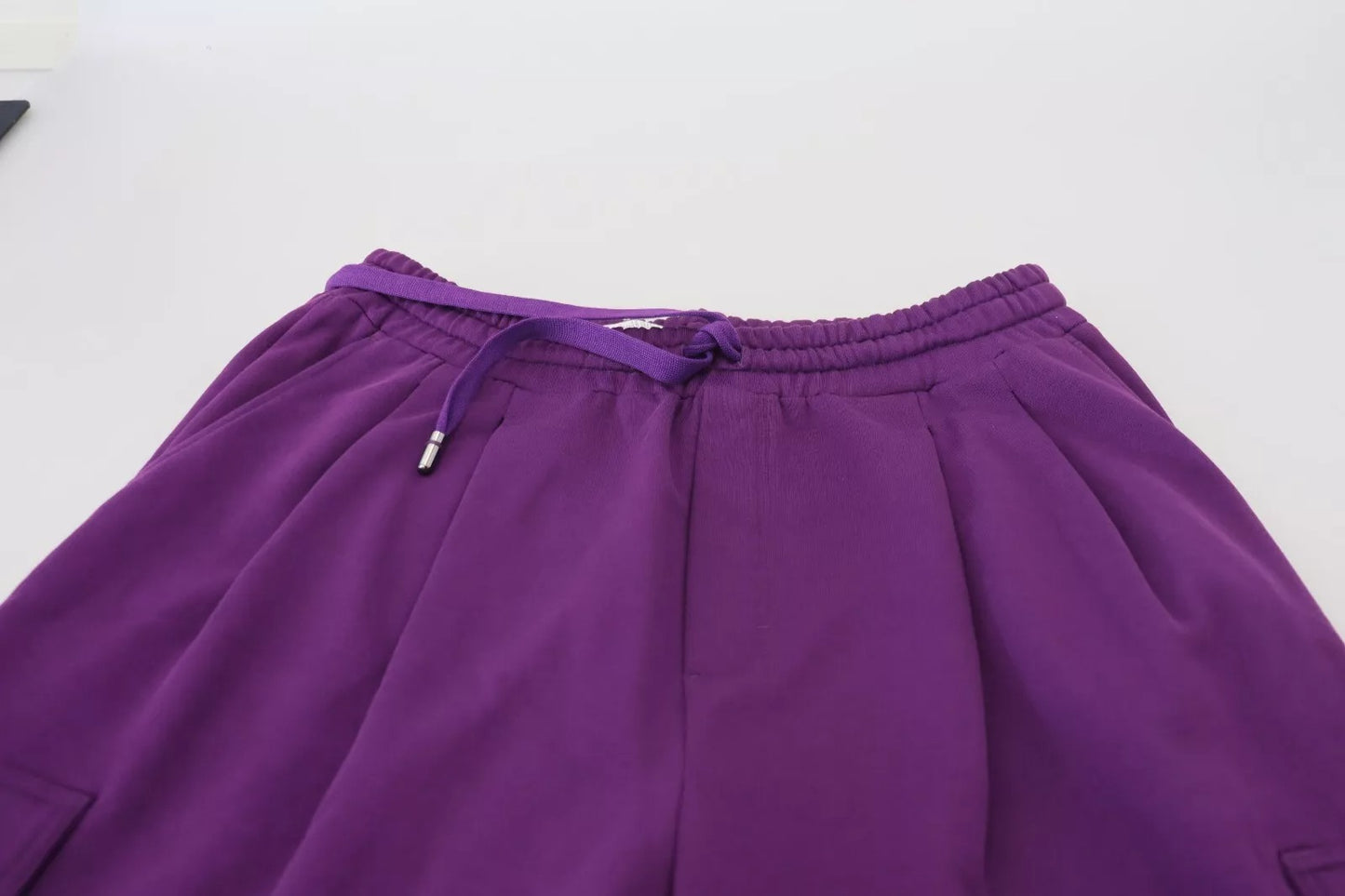 Dolce &amp; Gabbana Purple Cotton Cargo Sweatpants Jogging Pants