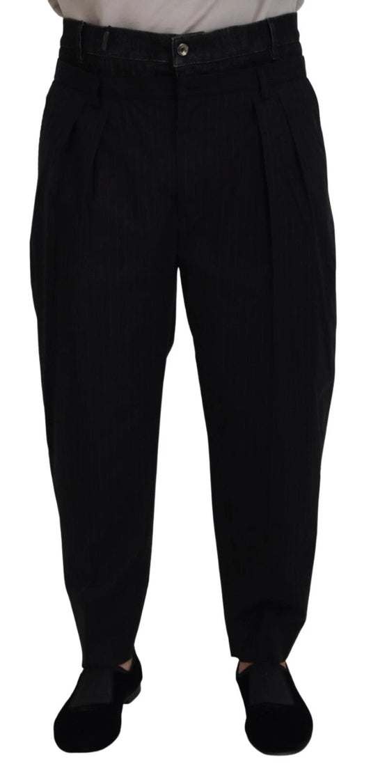 Dolce &amp; Gabbana Black CottonStretch Loose DenimTrouser Jeans