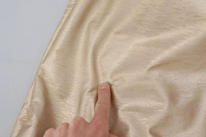 Dolce &amp; Gabbana Metallic Gold Polyester StraightTrouser Pants