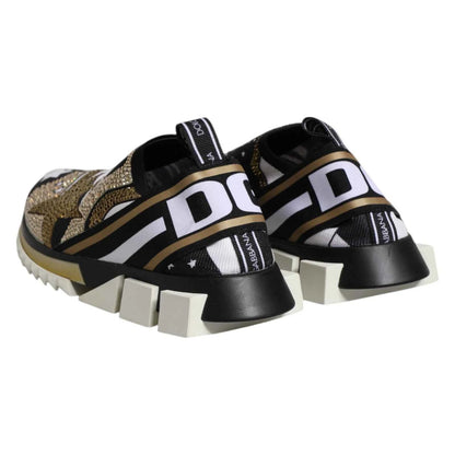 Dolce & Gabbana Multicolor Sorrento Low Top Sneakers Shoes by Dolce & Gabbana