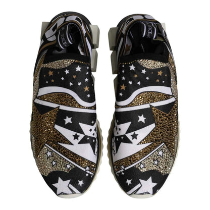 Dolce & Gabbana Multicolor Sorrento Low Top Sneakers Shoes by Dolce & Gabbana