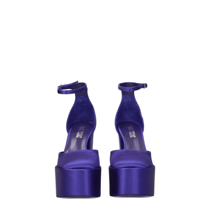 Paris Texas Purple Satin Platforms - from Paris Texas
