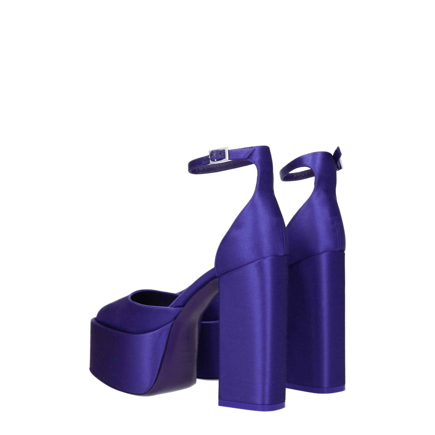 Paris Texas Purple Satin Platforms by Paris Texas