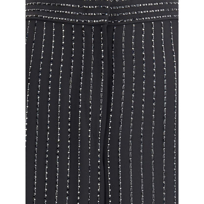 Giorgio Armani Wide-leg silk Pants with rhinestones