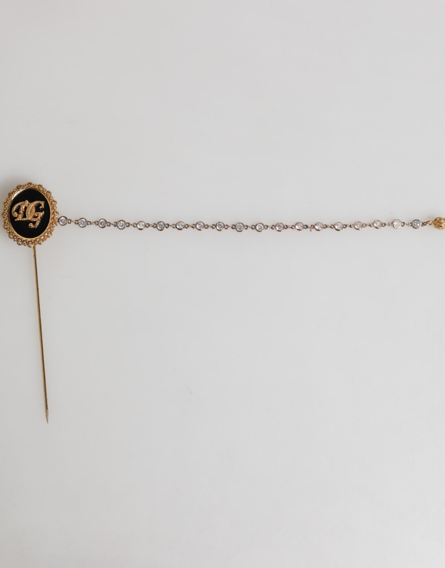 Dolce & Gabbana Lapel Pin DG Logo Gold Chain Mens Accessories Brooch - from Dolce & Gabbana