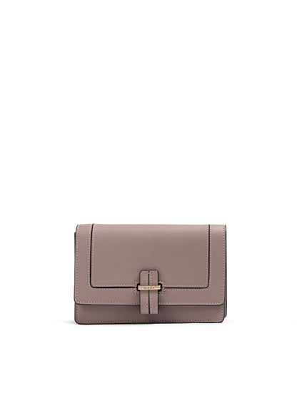 Giada Powder Pink Leather Clutch Bag - from Giada