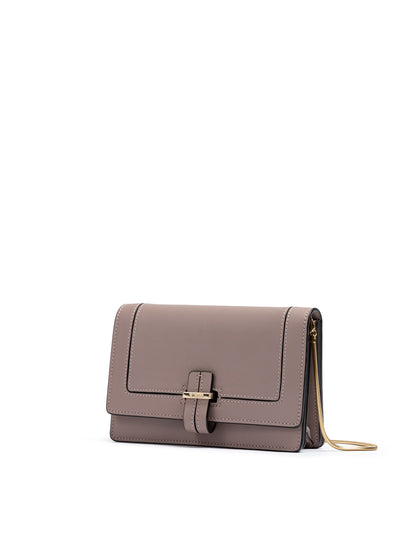 Giada Powder Pink Leather Clutch Bag - from Giada