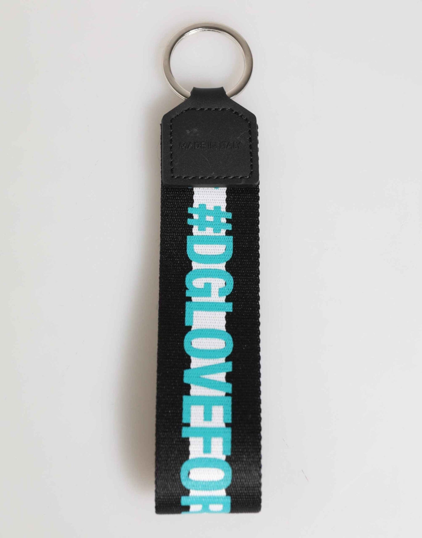 Dolce & Gabbana Multicolor Logo Polyester Brass Holder Keychain Keyring by Dolce & Gabbana
