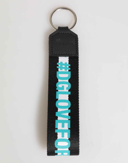 Dolce & Gabbana Multicolor Logo Polyester Brass Holder Keychain Keyring by Dolce & Gabbana