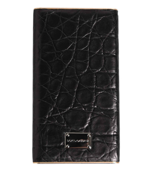 Dolce & Gabbana Black Exoctic Leather Embossed 3000mAh Power Bank Charger USB by Dolce & Gabbana