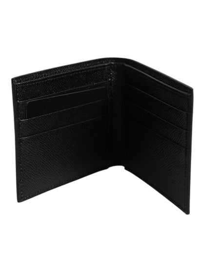 Dolce & Gabbana White Leather DG Star Logo Bifold Card Holder Wallet by Dolce & Gabbana