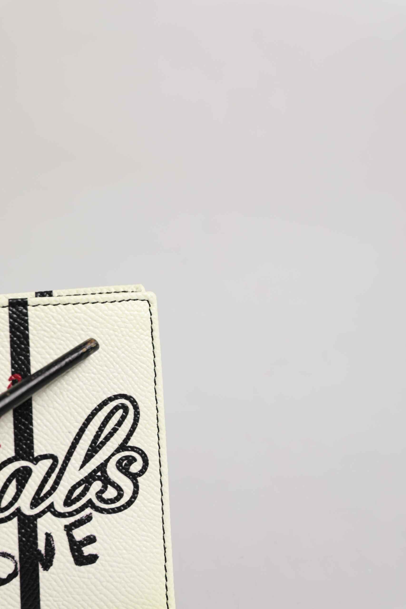 Dolce & Gabbana White Leather DG Crown Royals Bifold Card Holder Wallet by Dolce & Gabbana