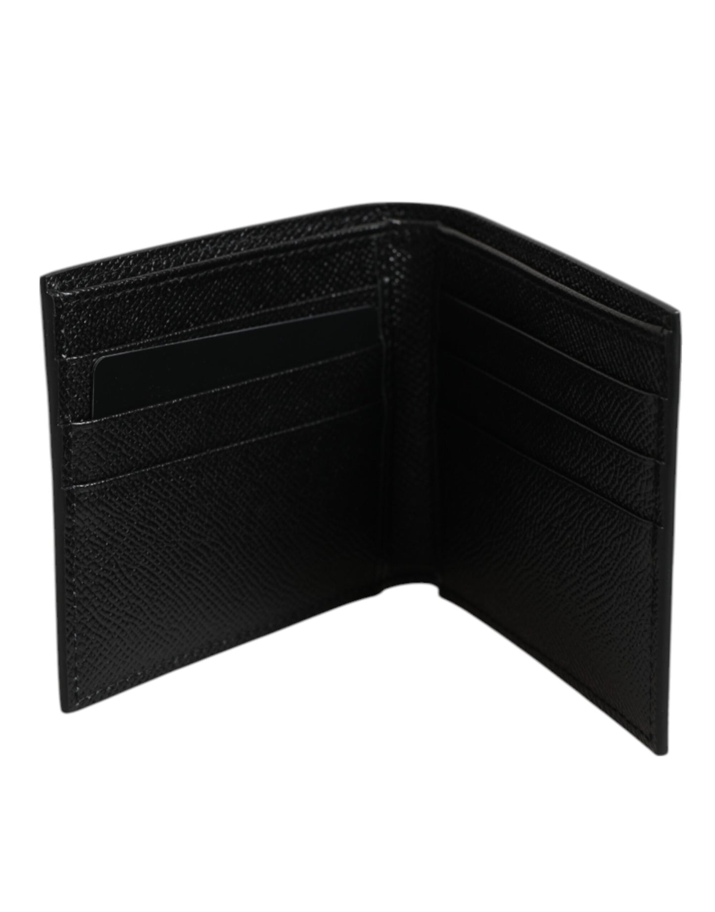 Dolce & Gabbana White Leather DG Star Logo Bifold Men Card Holder Wallet - from Dolce & Gabbana