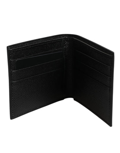 Dolce & Gabbana White Leather DG Star Logo Bifold Men Card Holder Wallet - from Dolce & Gabbana