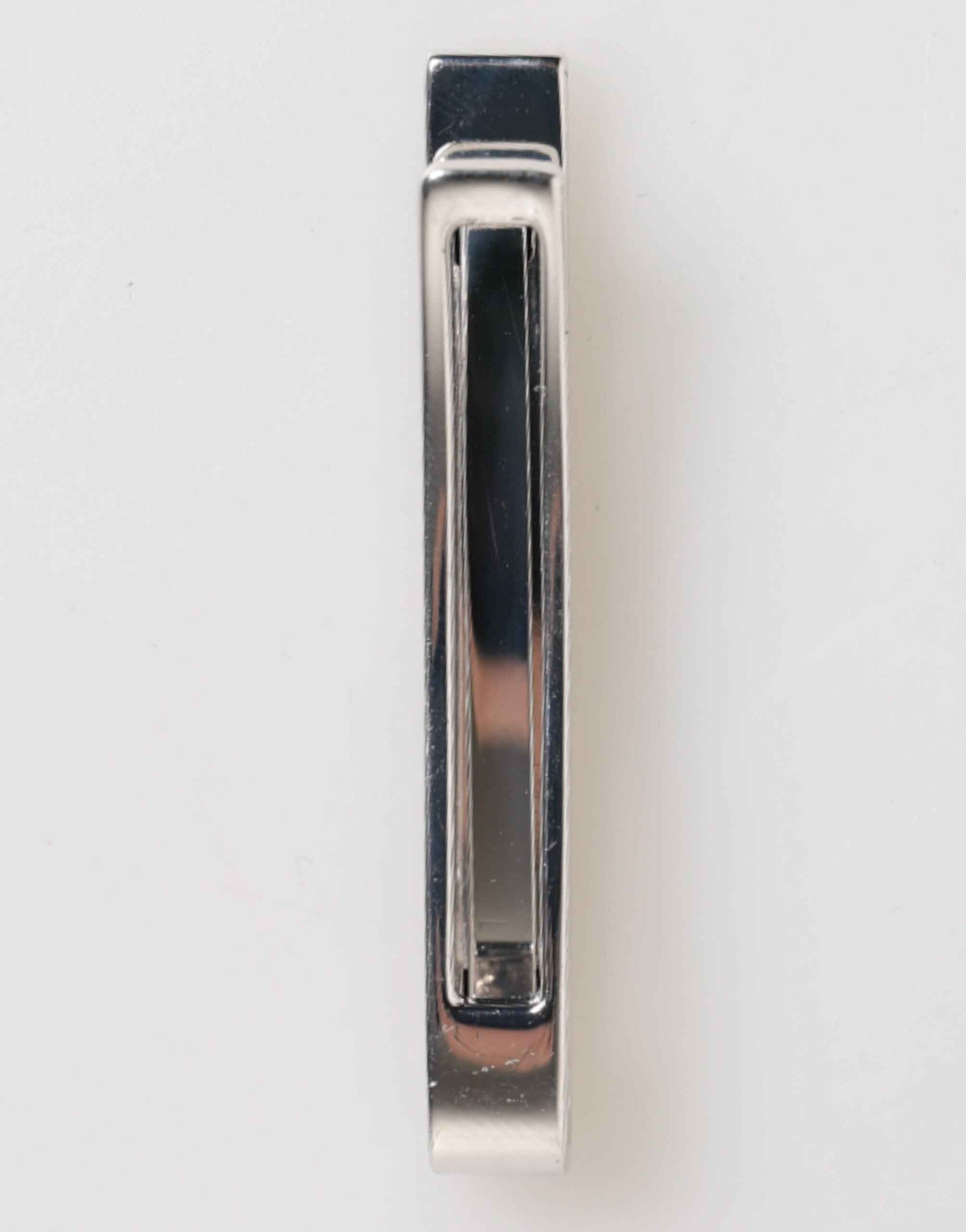 Dolce & Gabbana Silver Tone Brass Logo Branded Men Accessory Tie Clip Bar