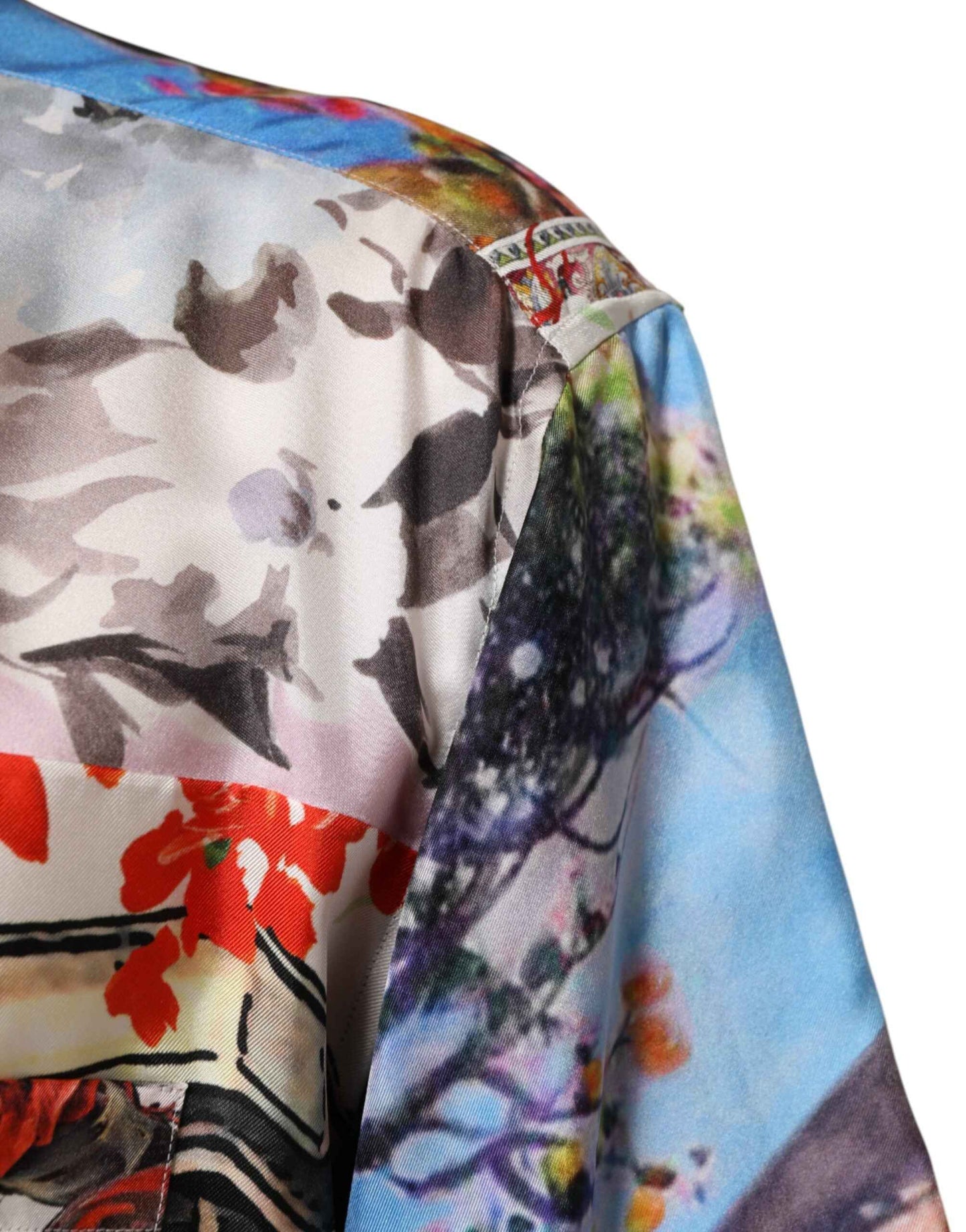 Dolce & Gabbana Multicolor Printed Casual Short Sleeve Shirt by Dolce & Gabbana