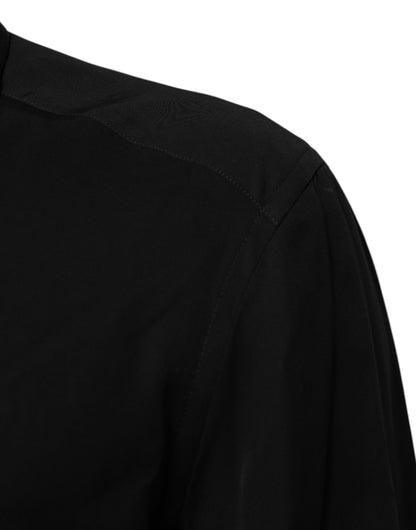Dolce & Gabbana Black Viscose Long Sleeve Formal Dress Shirt - from Dolce & Gabbana