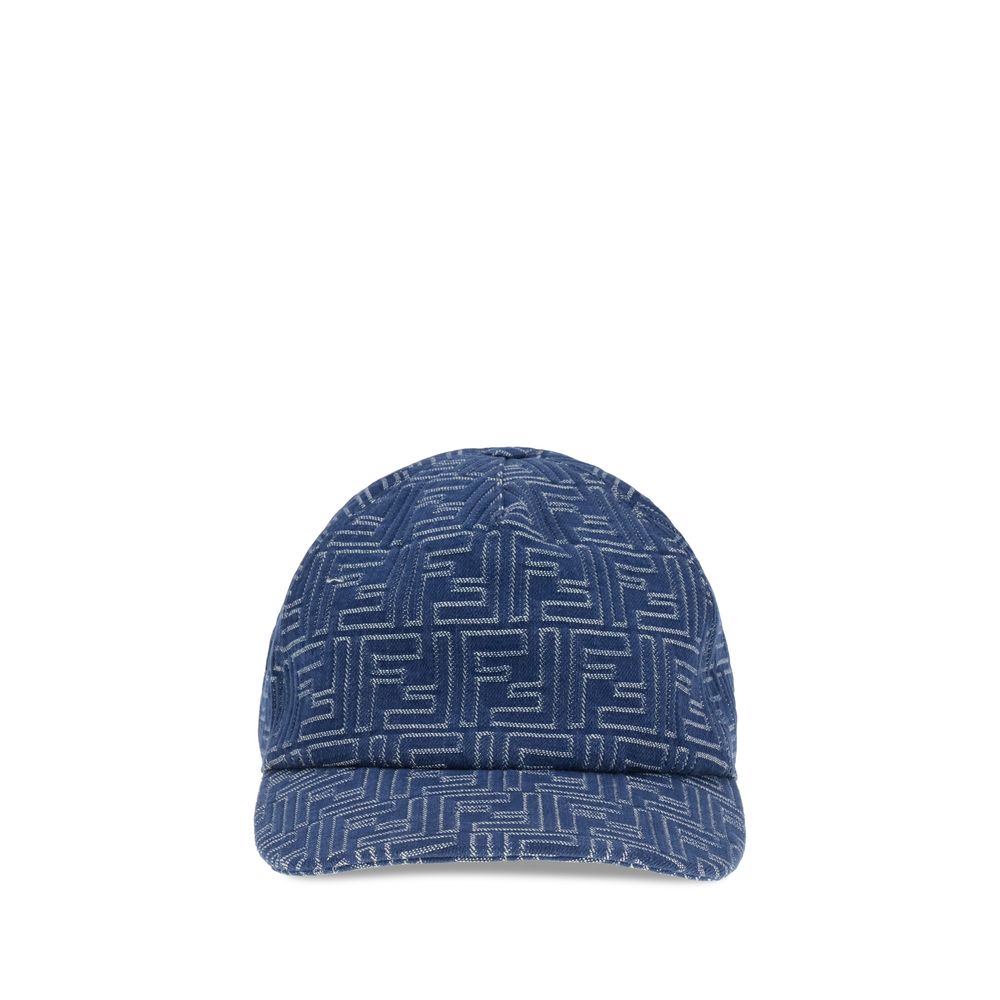 Fendi Denim Embroidery Baseball Hat