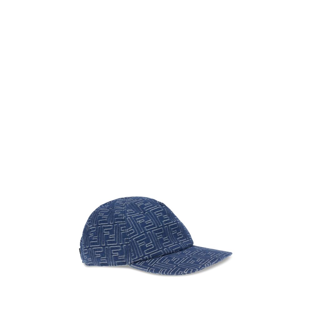 Fendi Denim Embroidery Baseball Hat
