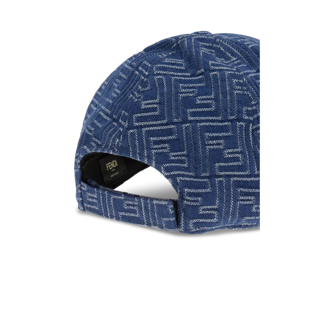 Fendi Denim Embroidery Baseball Hat
