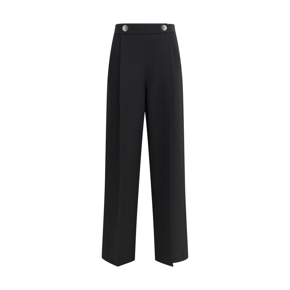 Giorgio Armani Silk crepe cady one-dart pants