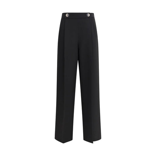 Giorgio Armani Silk crepe cady one-dart pants