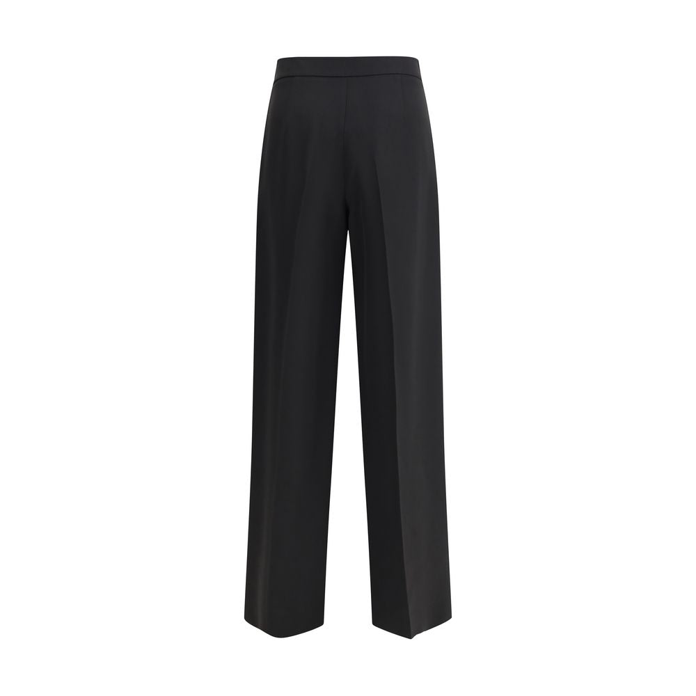 Giorgio Armani Silk crepe cady one-dart pants