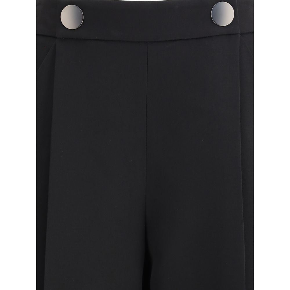 Giorgio Armani Silk crepe cady one-dart pants