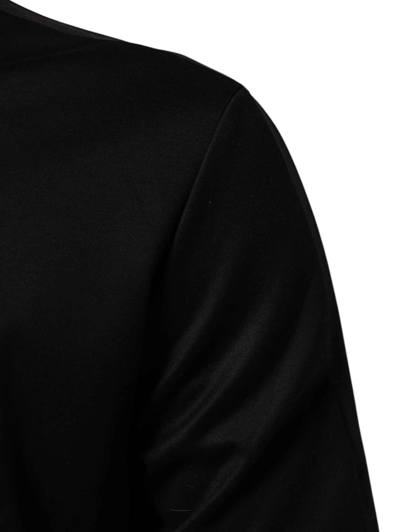 Dolce & Gabbana Black Cotton Logo Full Zip Men Bomber Jacket by Dolce & Gabbana