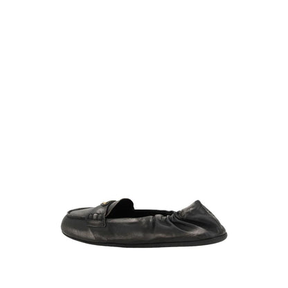 Prada Vintage Effect Leather Loafers