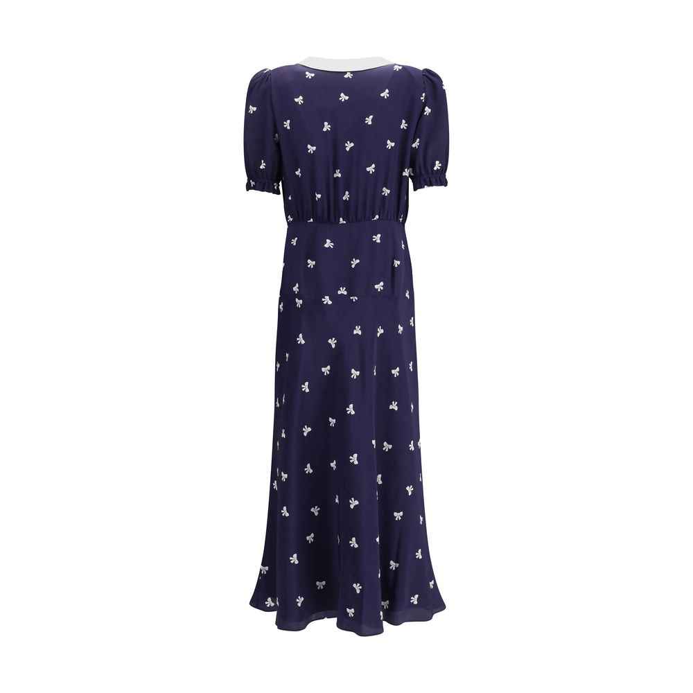 Alessandra Rich Bow patterned Dress