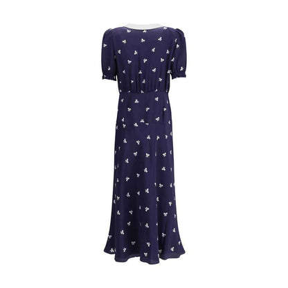 Alessandra Rich Bow patterned Dress