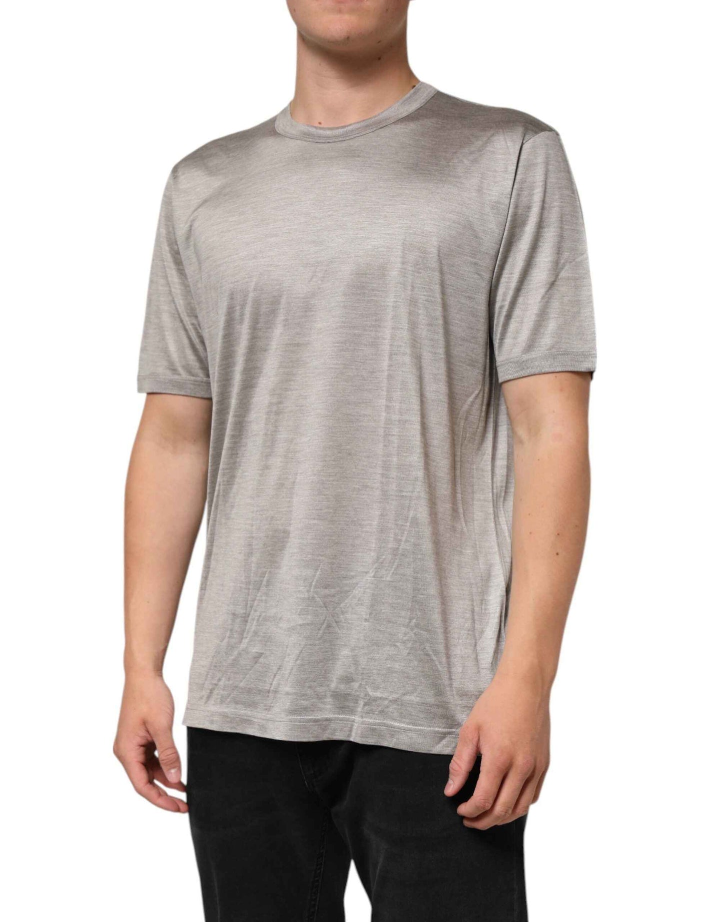 Dolce & Gabbana Beige Hazelnut Cotton Shortsleeve Shirt T-shirt by Dolce & Gabbana