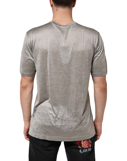 Dolce & Gabbana Beige Hazelnut Cotton Shortsleeve Shirt T-shirt by Dolce & Gabbana