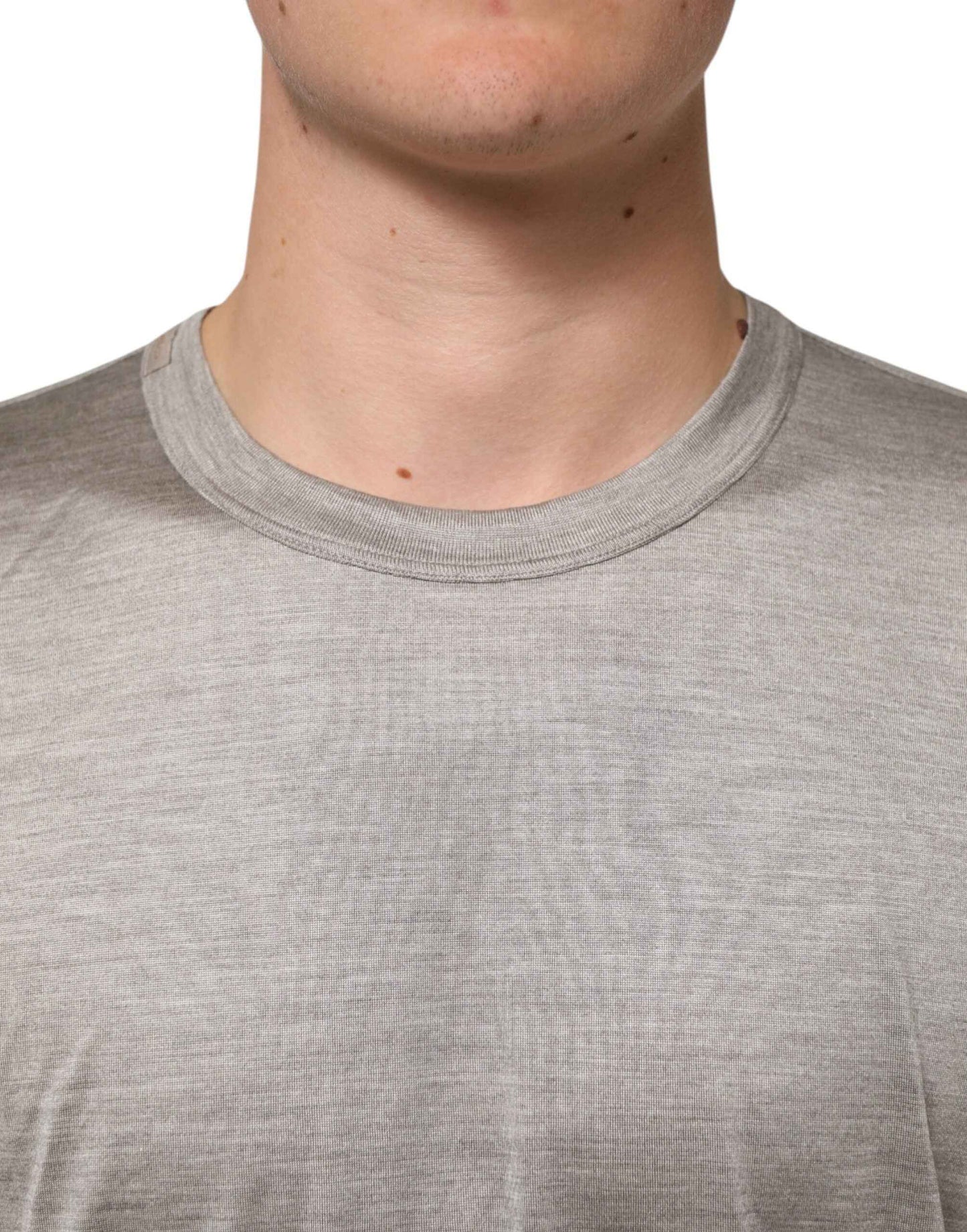 Dolce & Gabbana Beige Hazelnut Cotton Shortsleeve Shirt T-shirt by Dolce & Gabbana