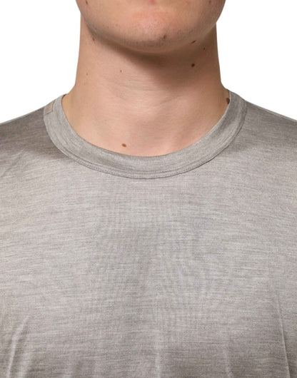 Dolce & Gabbana Beige Hazelnut Cotton Shortsleeve Shirt T-shirt by Dolce & Gabbana