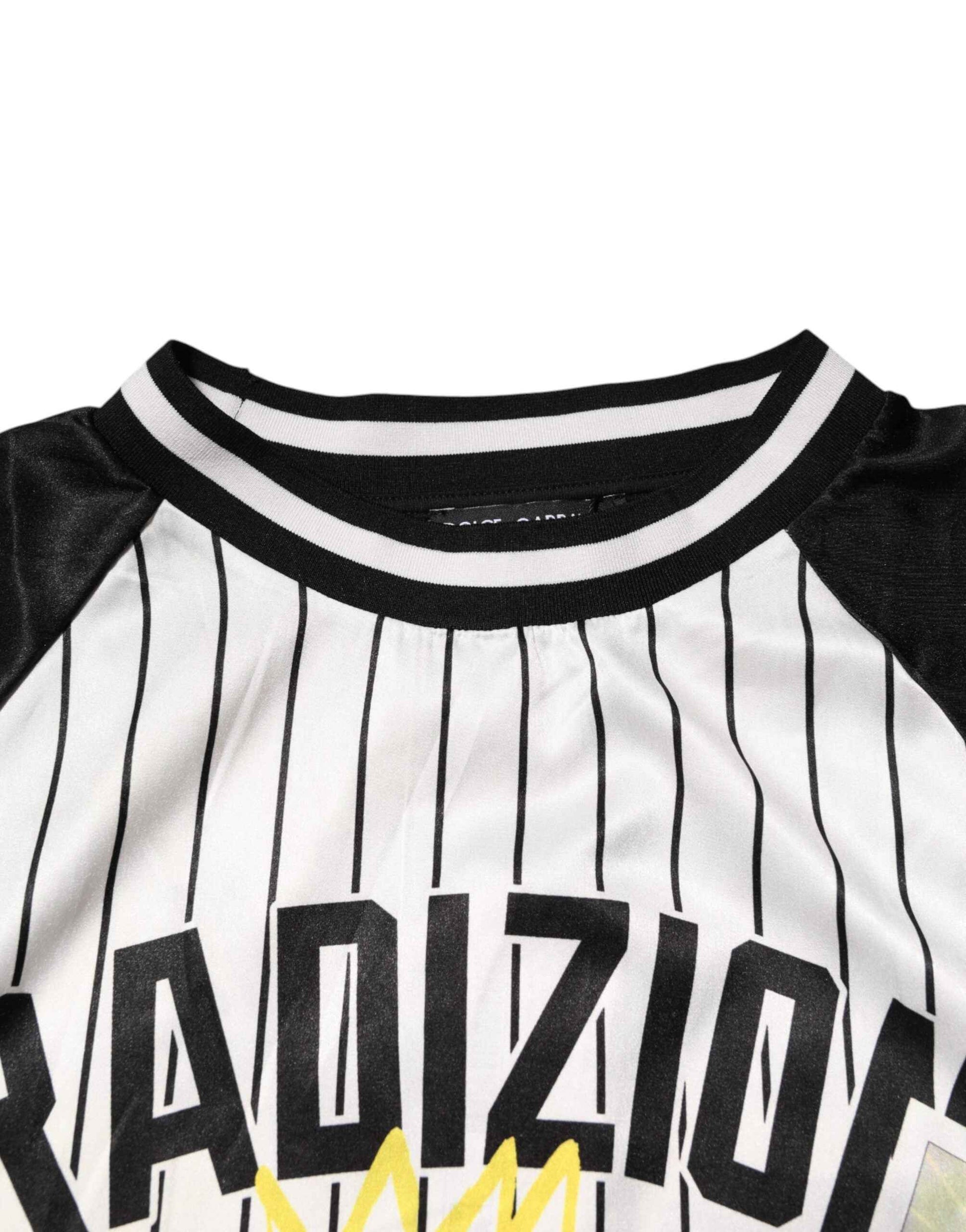 Dolce & Gabbana Tradizione Graffiti Print Oversized Men T-shirt by Dolce & Gabbana