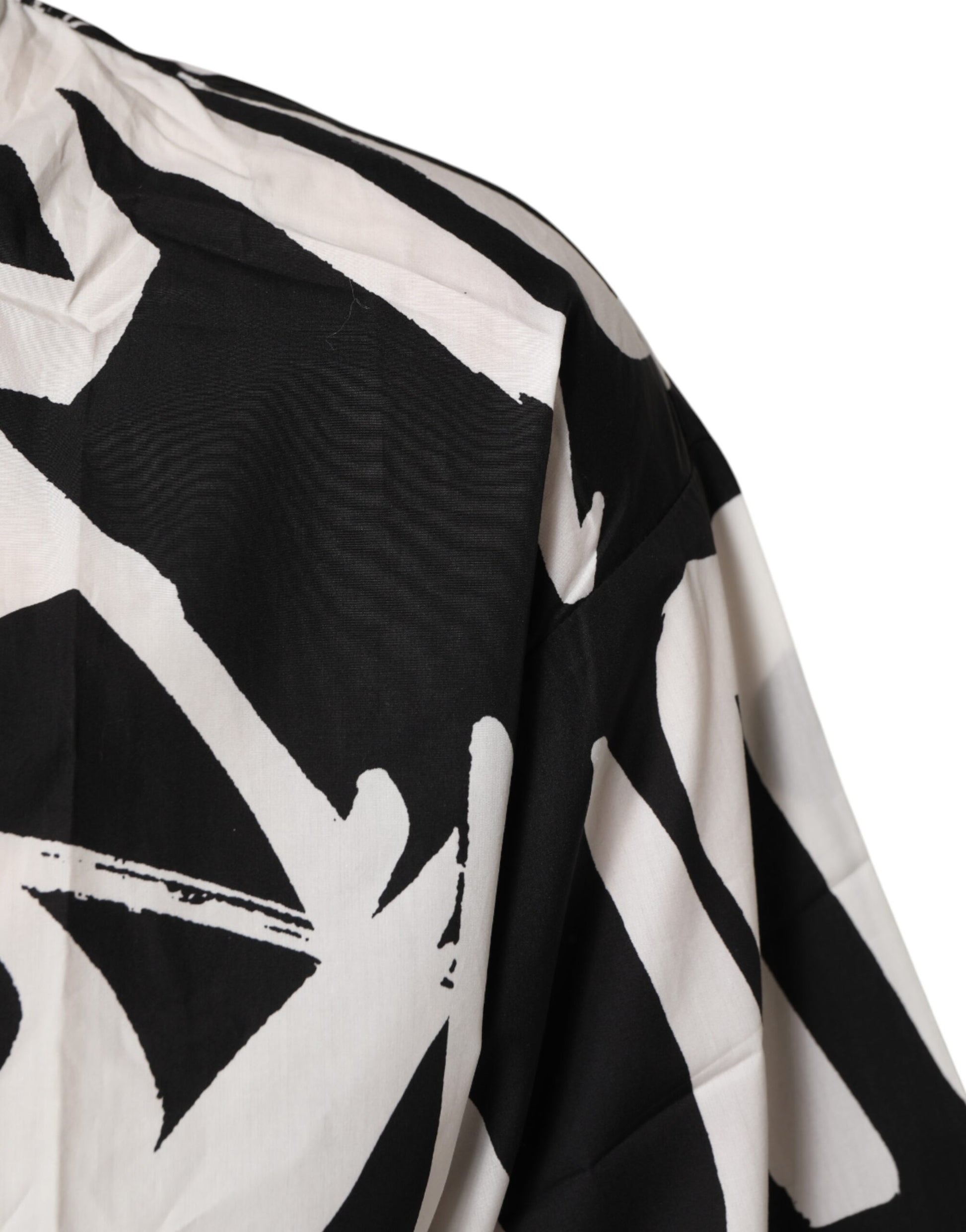 Dolce & Gabbana Black White Cotton Oversized Graffiti T-shirt - from Dolce & Gabbana